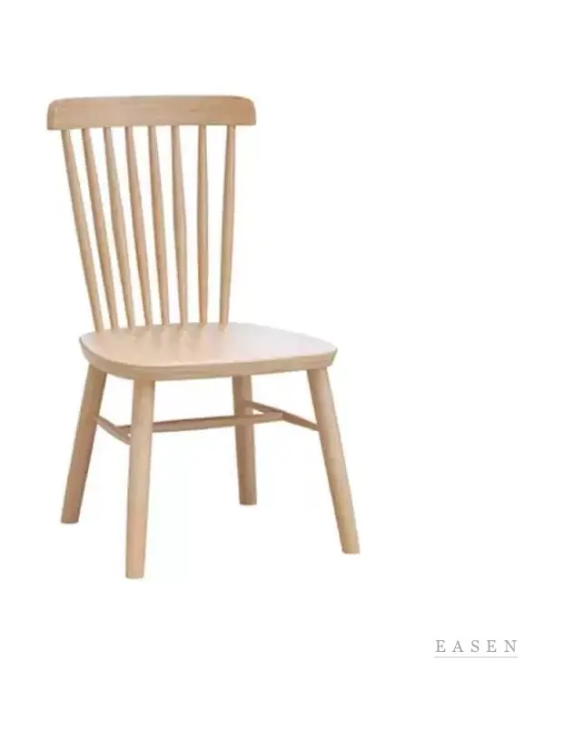 Spindle High-Back Light Wood Chair — Café Chair