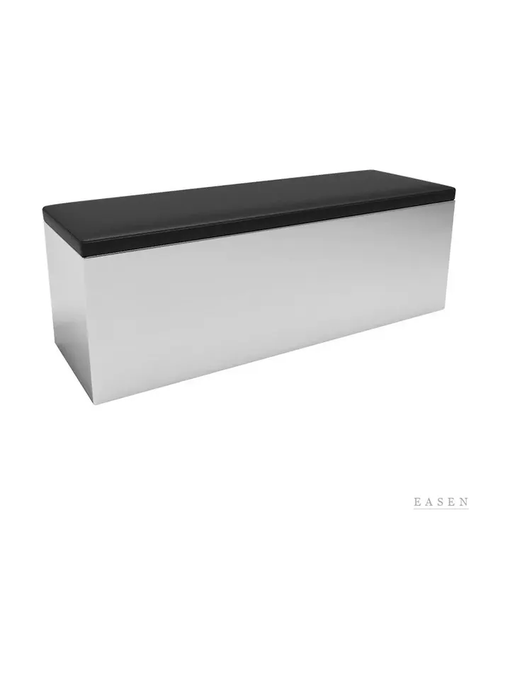 Brushed-Steel Box Bench — Restaurant Chair