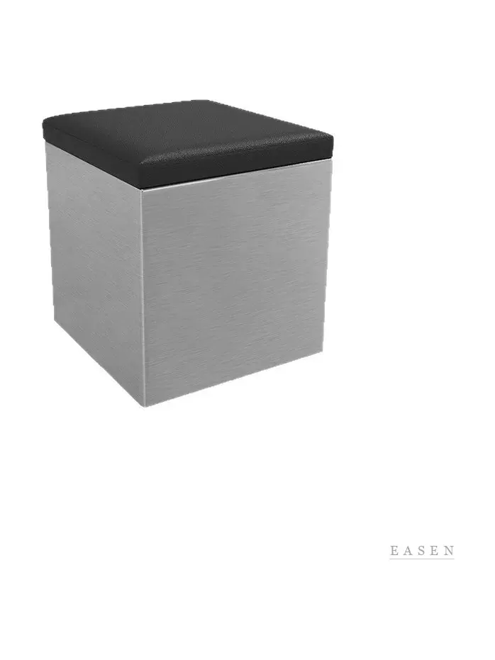 Brushed-Steel Box Bench — 3