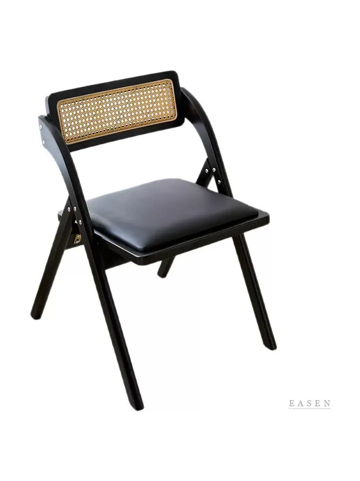 Narrow Cane Folding Chair — Café Chair