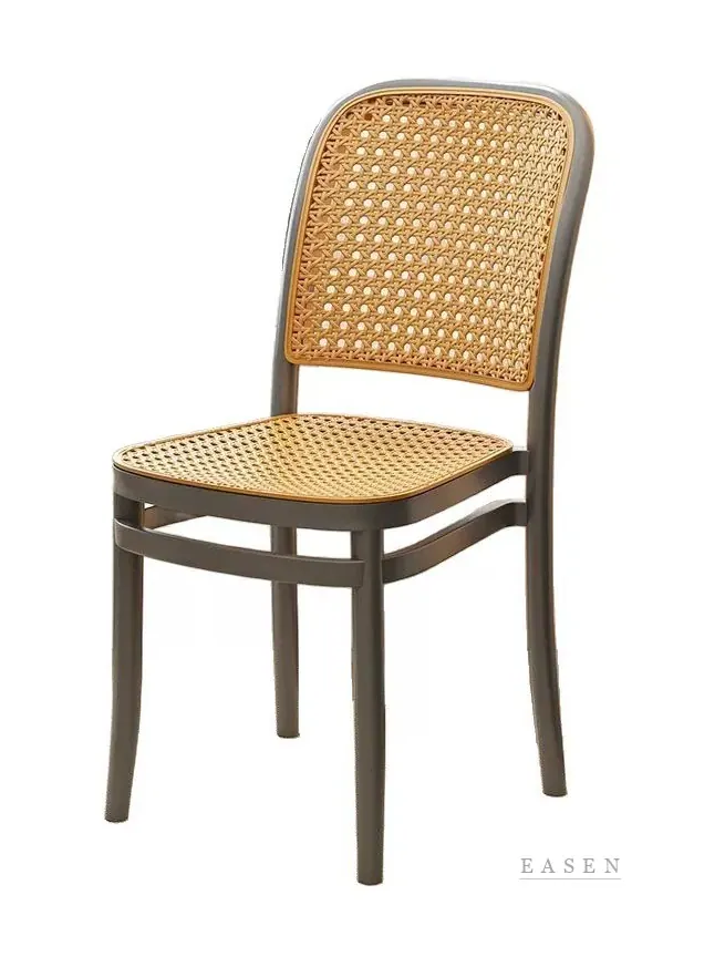 Arched-Top Bentwood Cane Chair — Café Chair