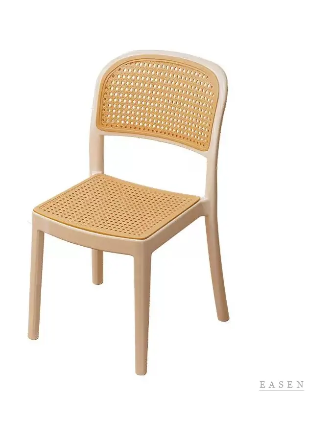 Cream Cane-Seat Chair — Café Chair