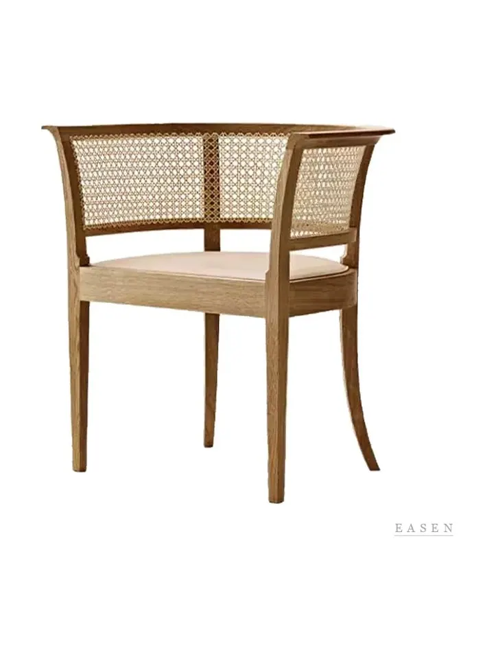 Square-Wrap Cane Armchair — Café Chair