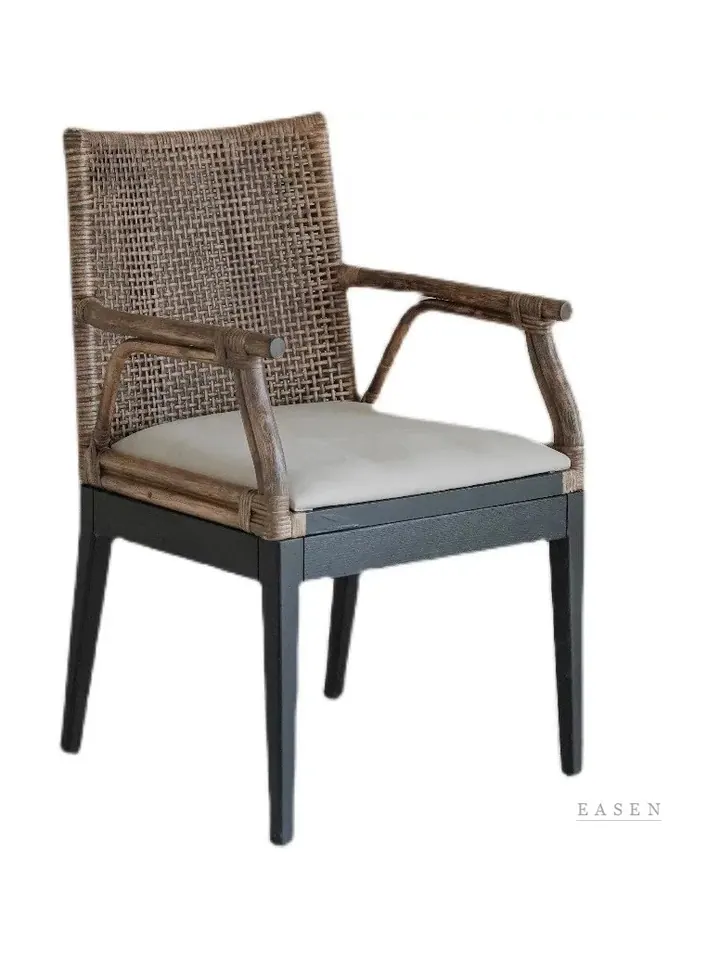 Tall Square Cane Armchair — Café Chair