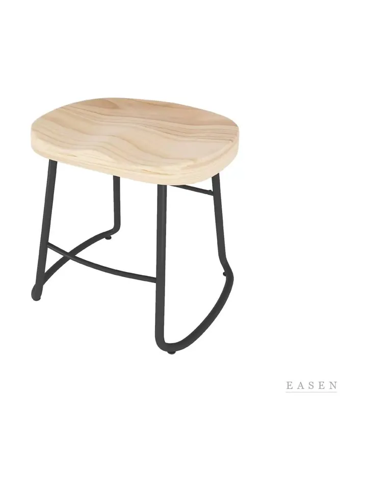 Saddle-Seat S-Leg Stool — Café Chair