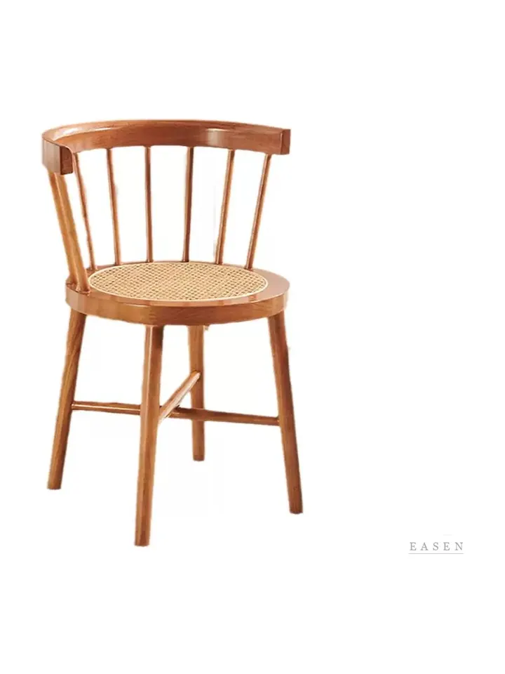 Low-Curve Spindle Cane Chair — Café Chair