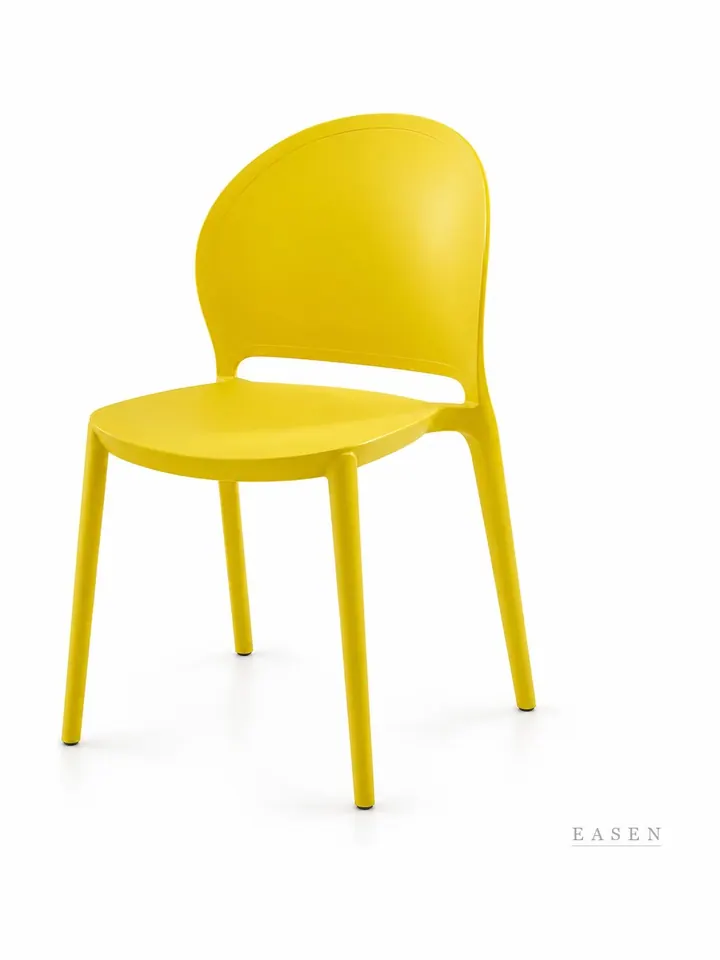 Oval-Top Slit-Back Chair — Café Chair