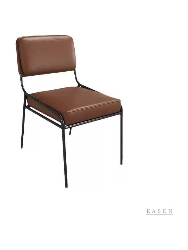 Wire-Frame Leather Padded Chair — Restaurant Chair