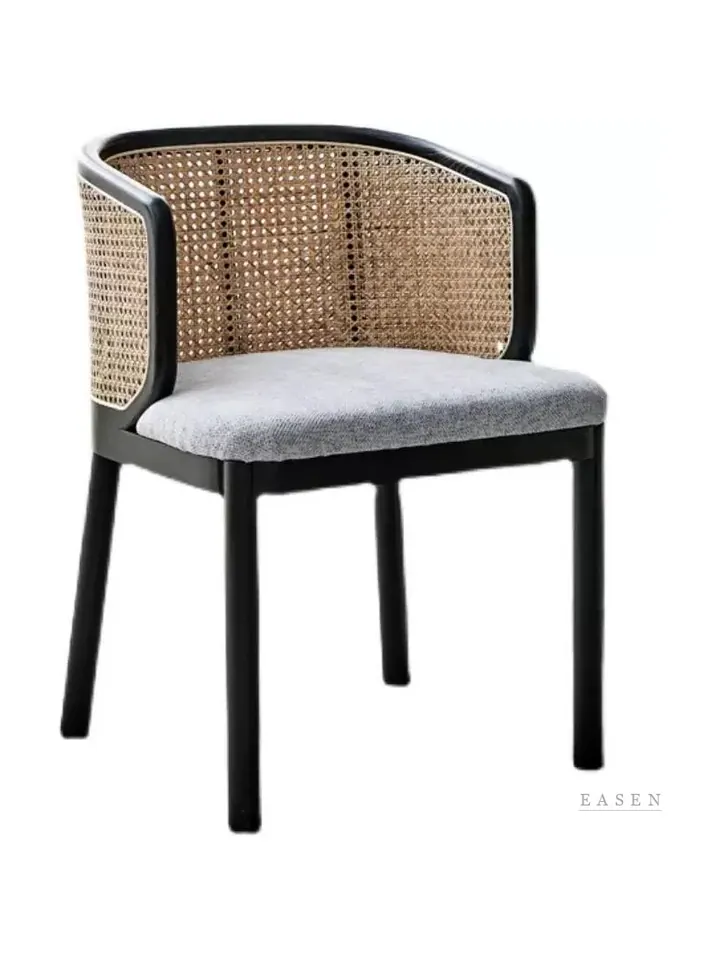 Three-Side Cane-Wrap Armchair — Café Chair