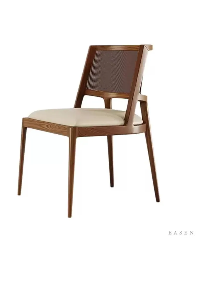 Slanted Cane Oak Chair — Café Chair