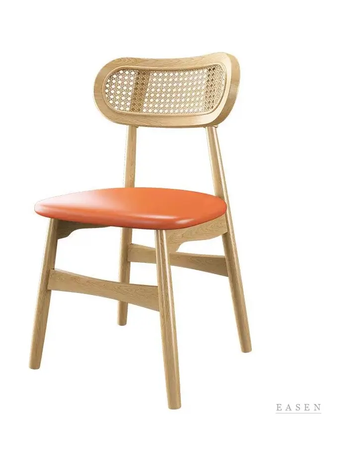 Wing-Back H-Stretcher Cane Chair — Café Chair