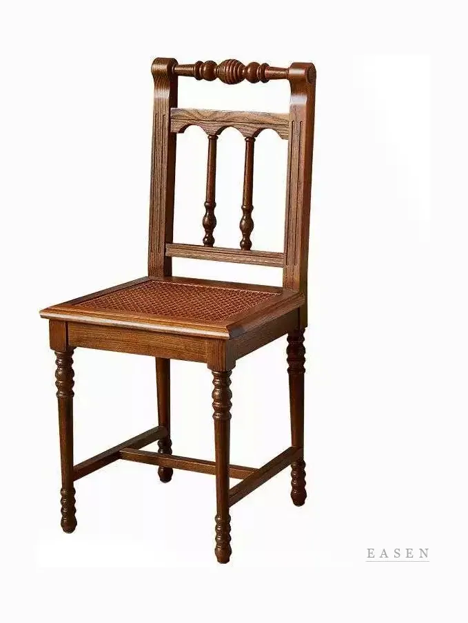 Carved Spindle Cane-Seat Chair — Café Chair