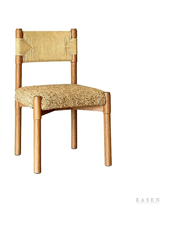 Speckled-Seat Rush-Back Chair — Café Chair
