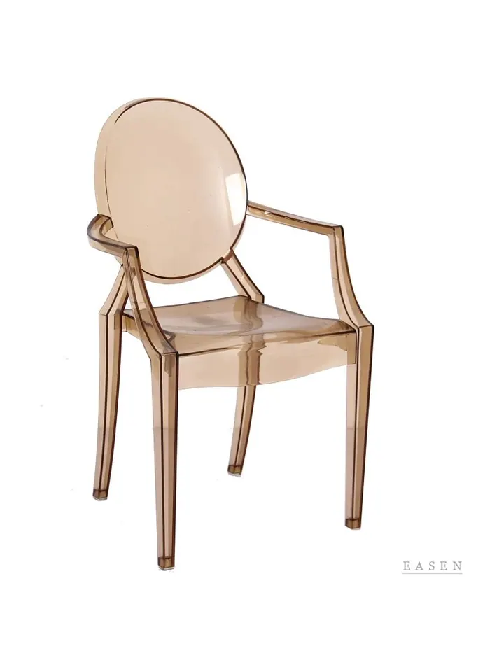 Amber Acrylic Round Armchair — Restaurant Chair