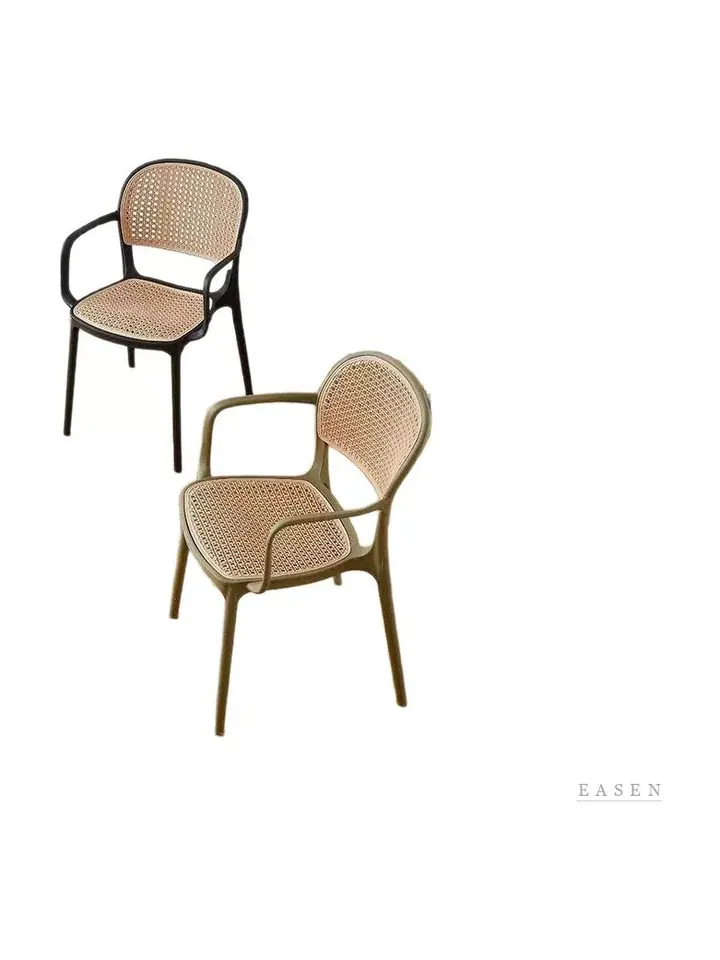 Round-Arm Cane Chair — Café Chair