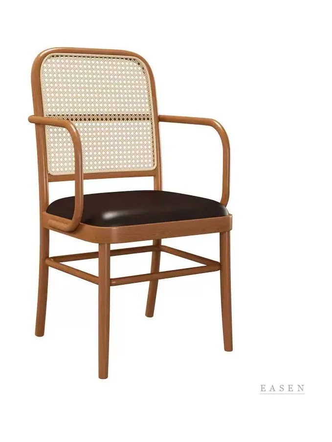 High-Cane Round-Arm Chair — Café Chair