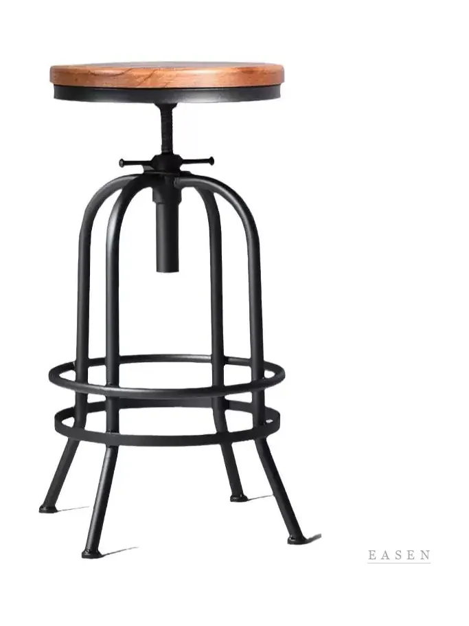 Dual-Ring Swivel Bar Stool — Restaurant Chair