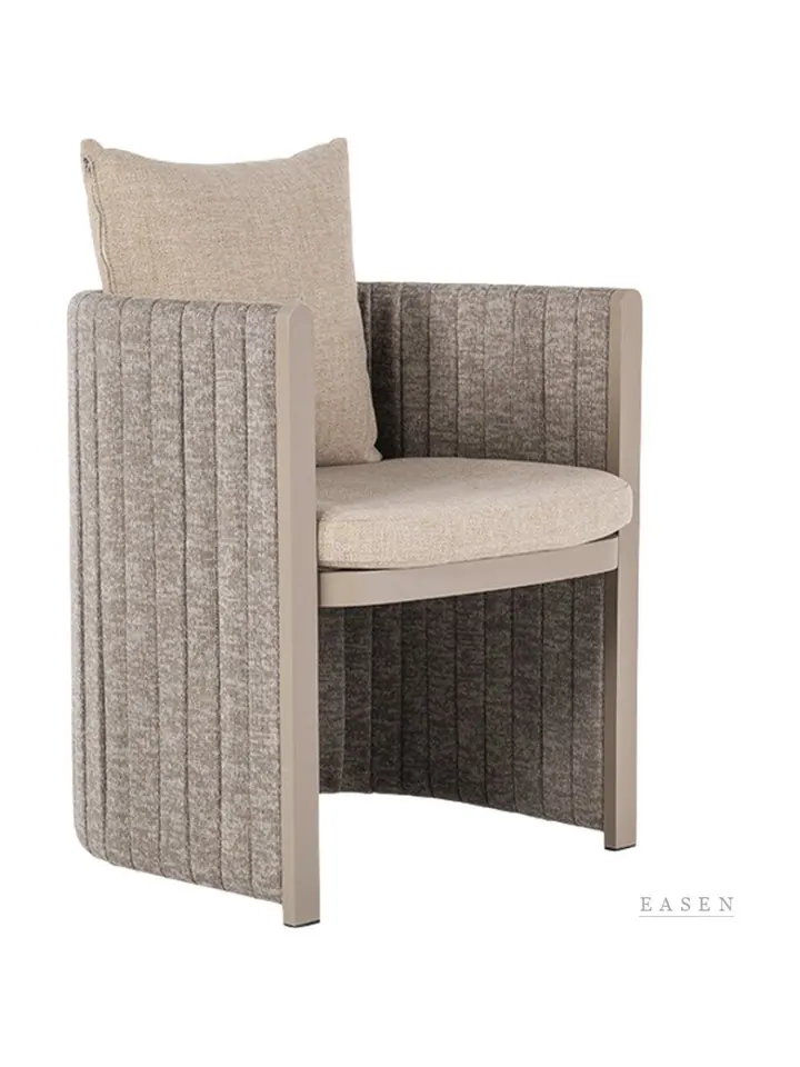 Fluted Upholstered Tub Armchair — Restaurant Chair