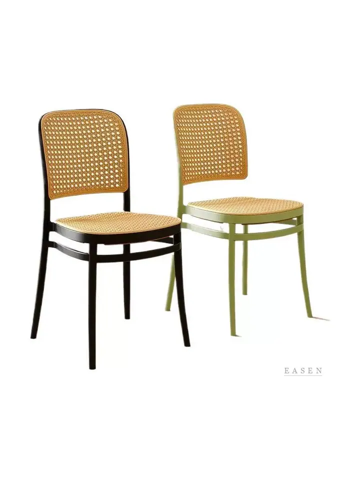 Thin-Arc Bentwood Cane Chair — Café Chair
