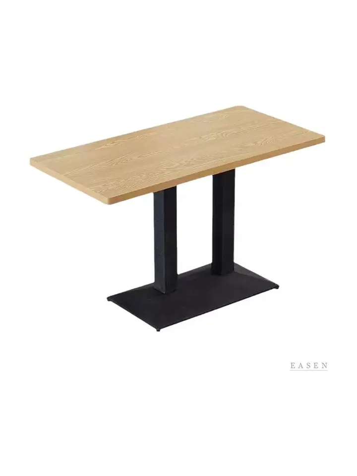 Four-Finish Rectangular Dining Table — Restaurant Table