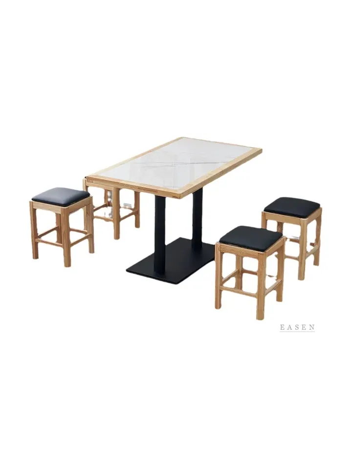 Twin-Column Stone Dining Table — 3