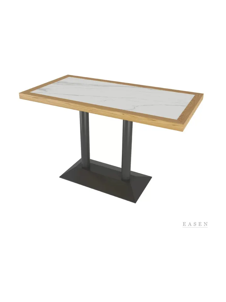 Twin-Column Stone Dining Table — 4