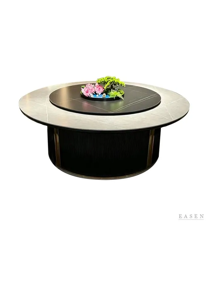 Marble Lazy-Susan Banquet Table — 4
