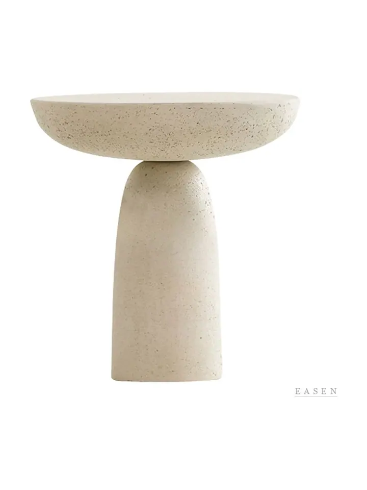 Cream Mushroom Side Table — Café Table