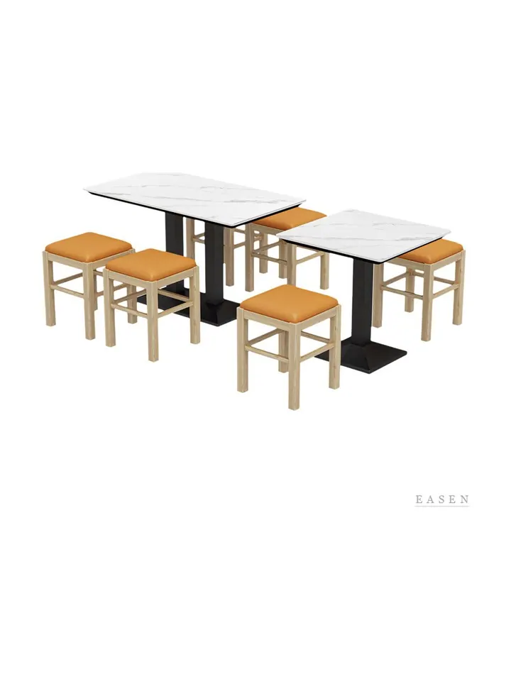 Pedestal Table Stool Dining Set — Restaurant Table