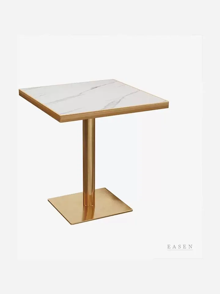 Single-Column Square Cafe Table — 3