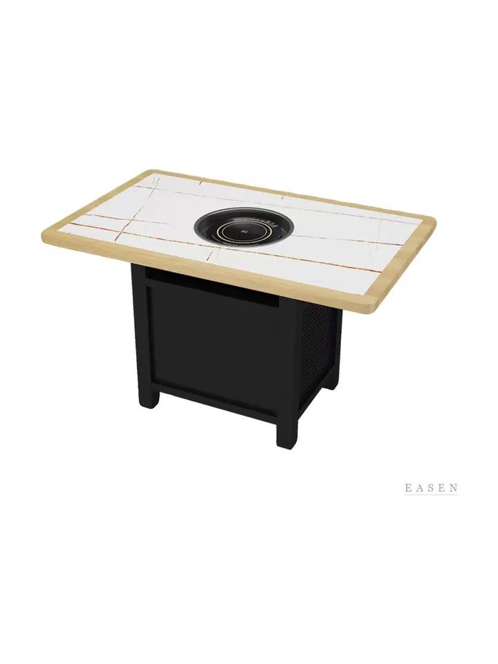 Round Tile-Top Hotpot Table — 3