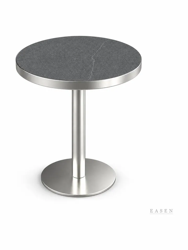 Disc-Base Stone Cafe Table — Café Table