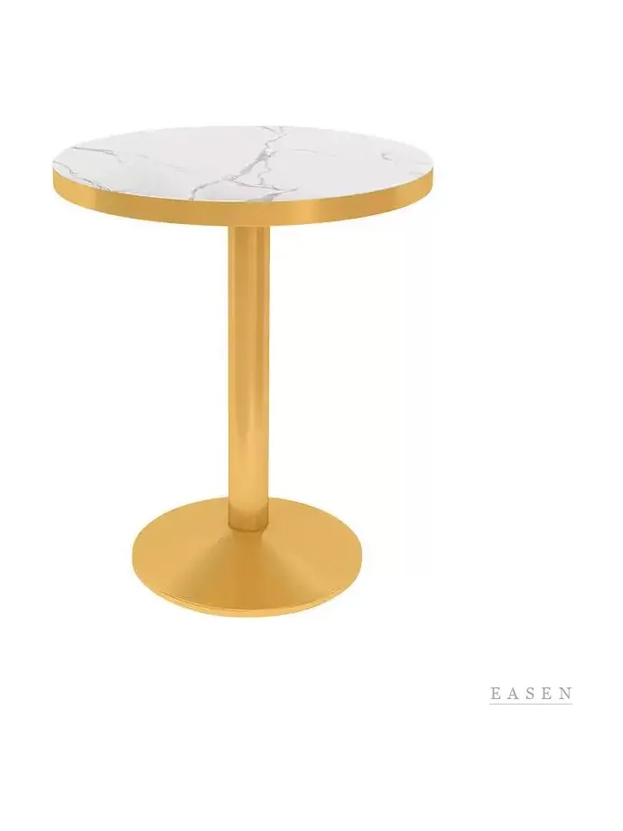 Disc-Base Stone Cafe Table — 3