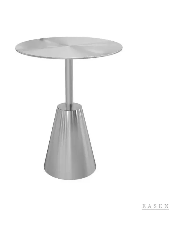 Silver Cone Round Table — Café Table