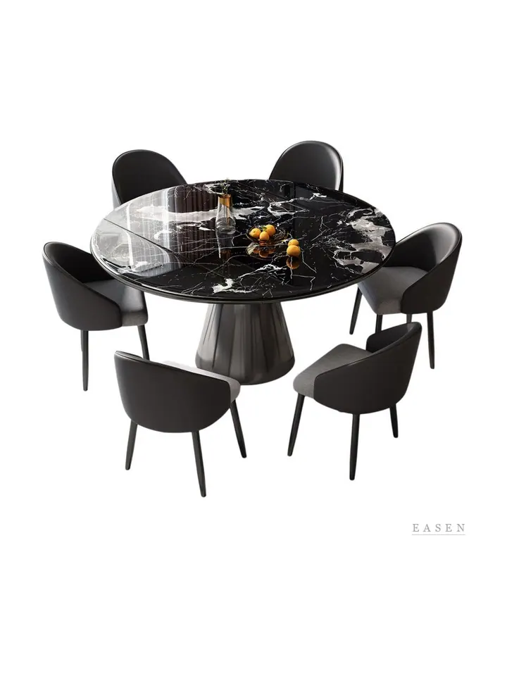 Cone-Base Marble Dining Set — Restaurant Table