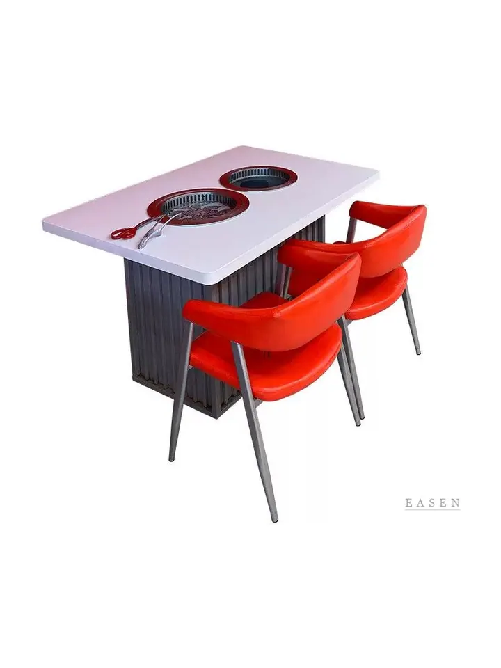 Grille-Cabinet Hotpot Set — Restaurant Table