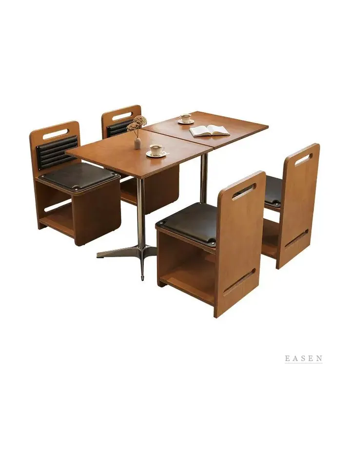 Handle-Box Seat Dining Set — Restaurant Table