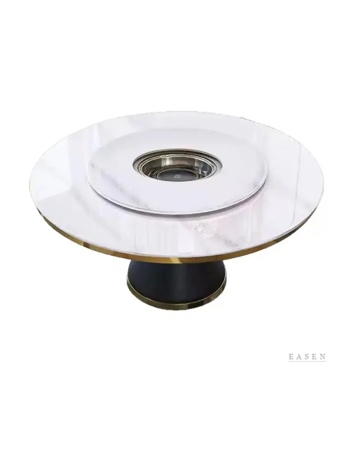 Lazy-Susan Drum Hotpot Table — Restaurant Table