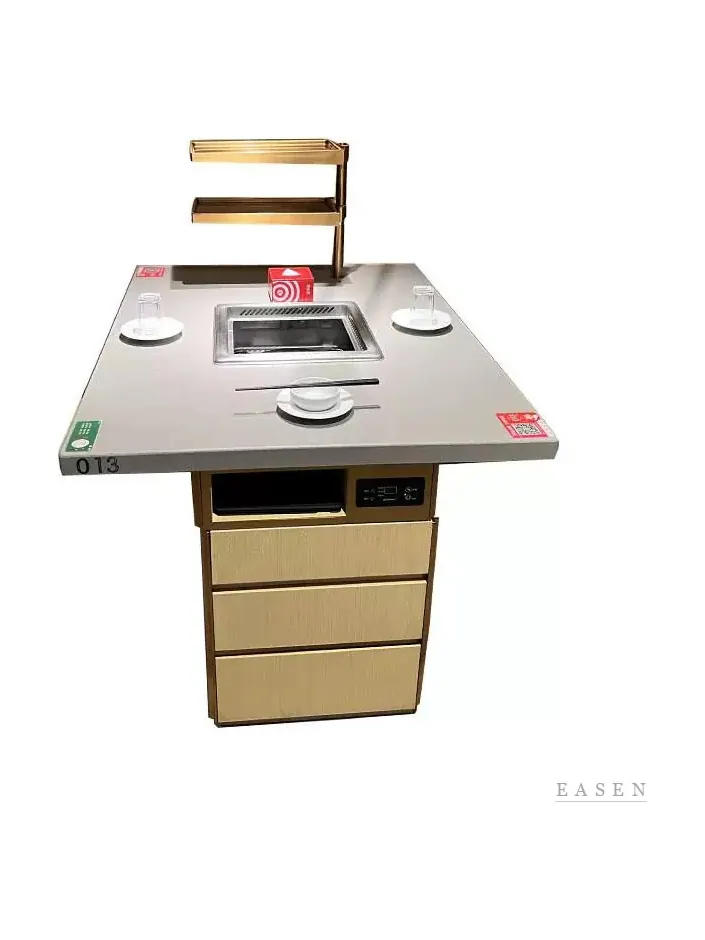Tiered-Cabinet BBQ Table — Restaurant Table