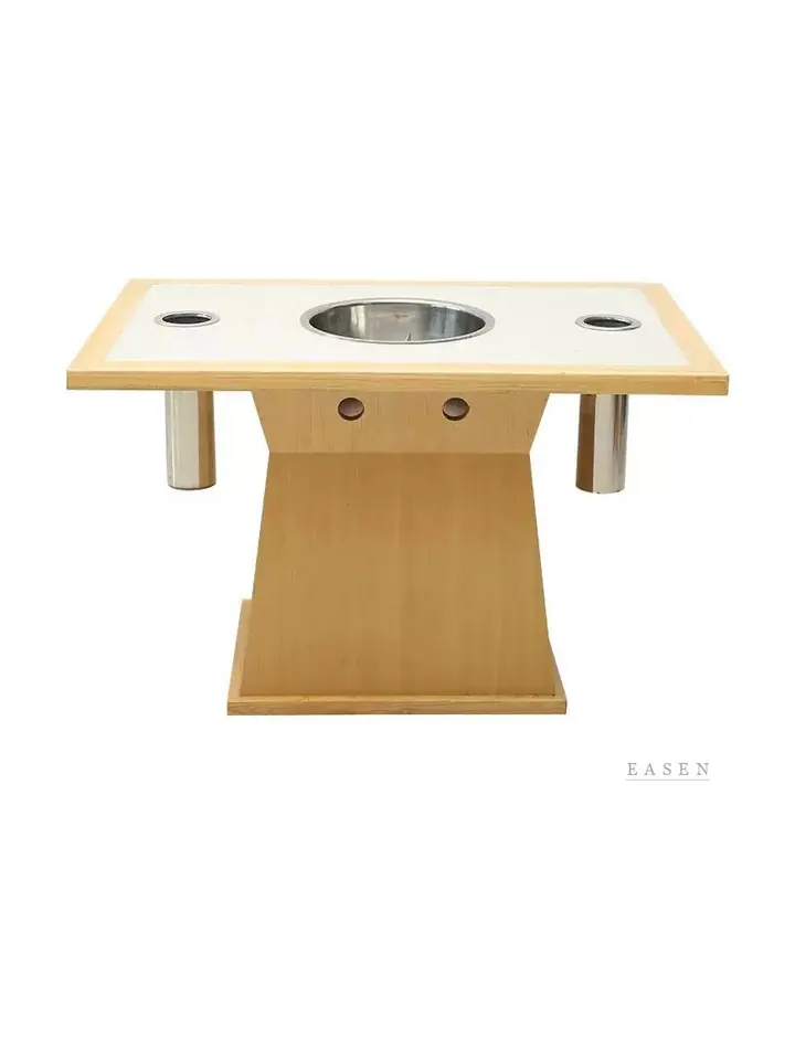 Three-Hole Long Hotpot Table — Restaurant Table