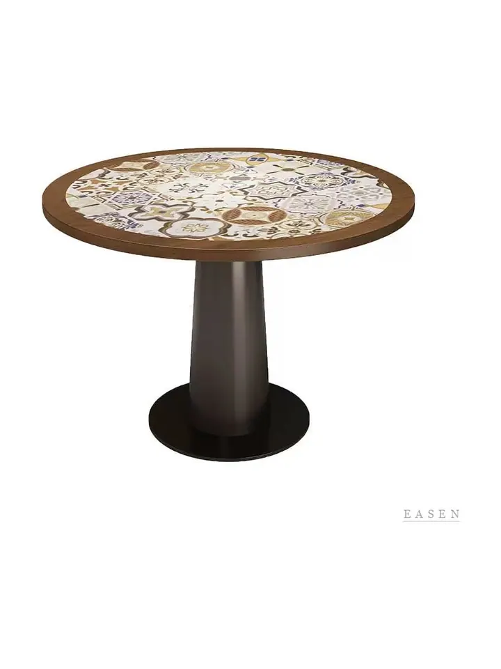 Mosaic-Top Cone Cafe Table — Café Table
