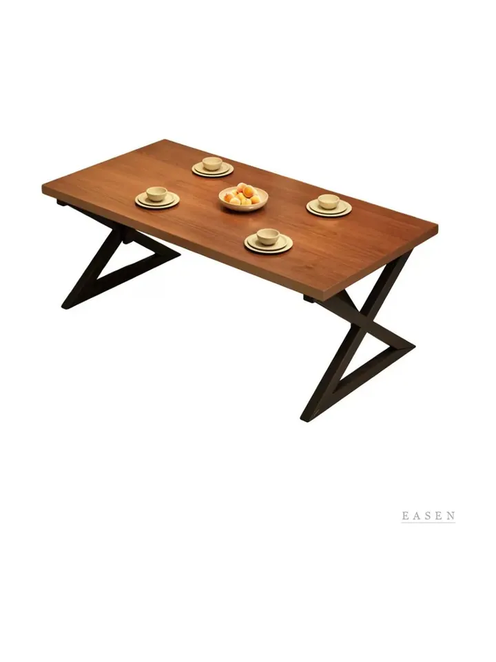 Z-Leg Wood Dining Table — Restaurant Table
