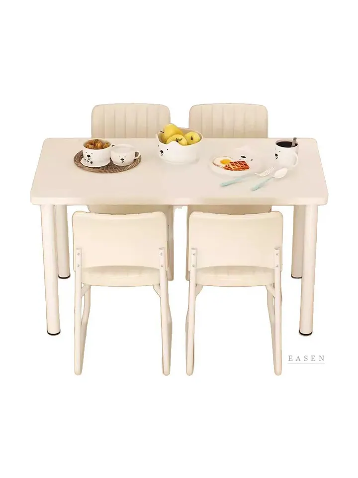 Cream Table Chair Dining Set — Restaurant Table