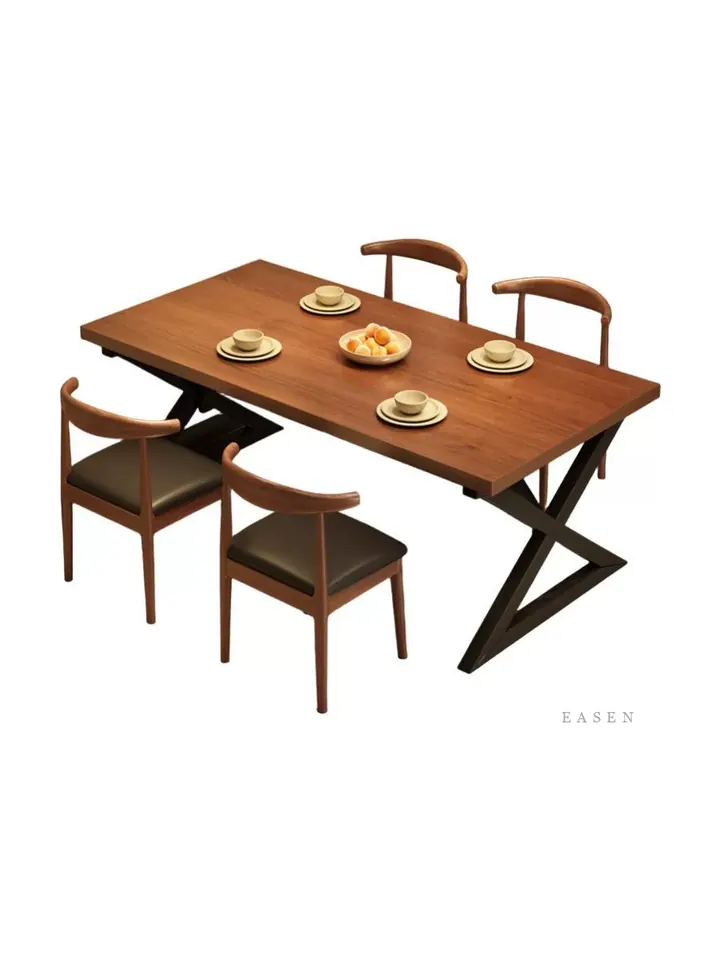 X-Leg Horn-Back Dining Set — Restaurant Table