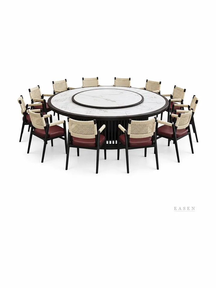 Slatted-Base Banquet Dining Set — Restaurant Table
