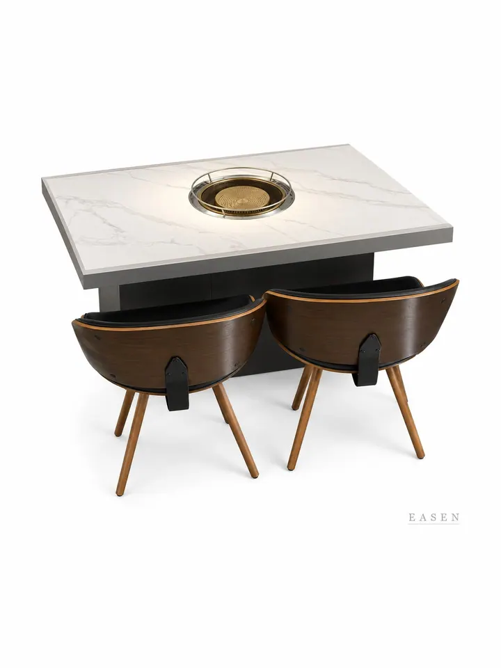 Marble Cabinet Hotpot Set — Restaurant Table