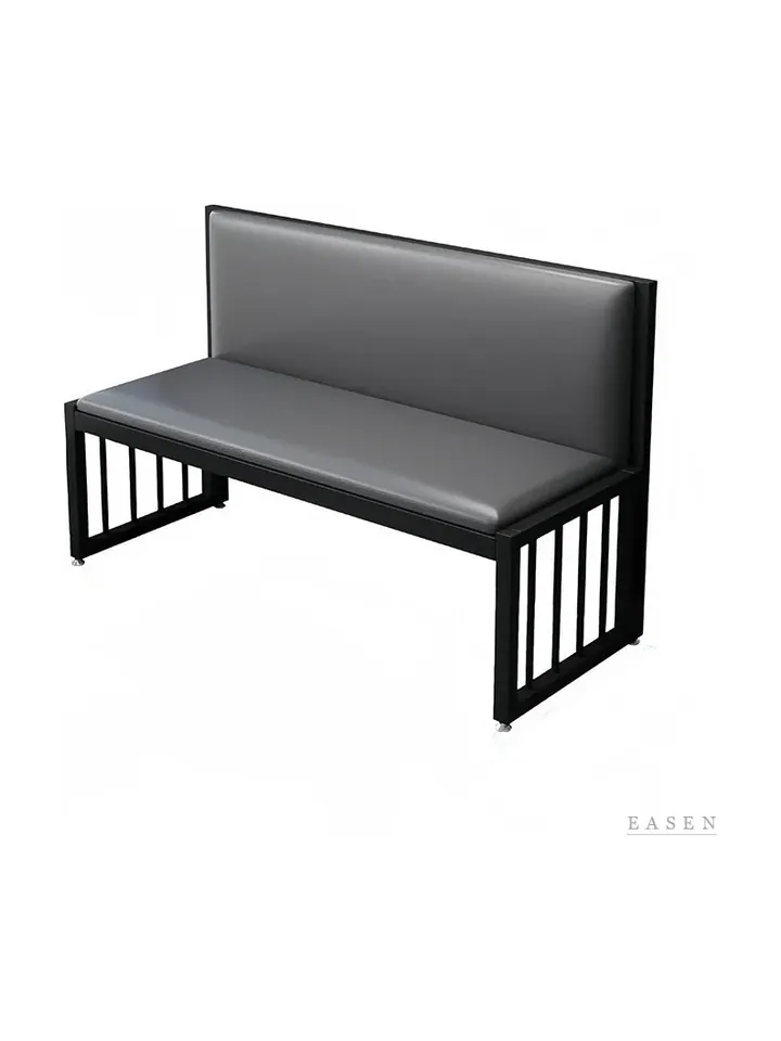 Grey Spindle-Side Booth — Restaurant Booth seating