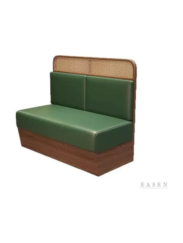Cane-Top Two-Seat Booth — Restaurant Booth seating