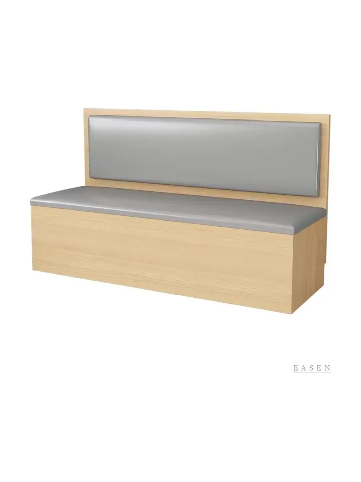 Storage-Base Leather Booth — Restaurant Booth seating