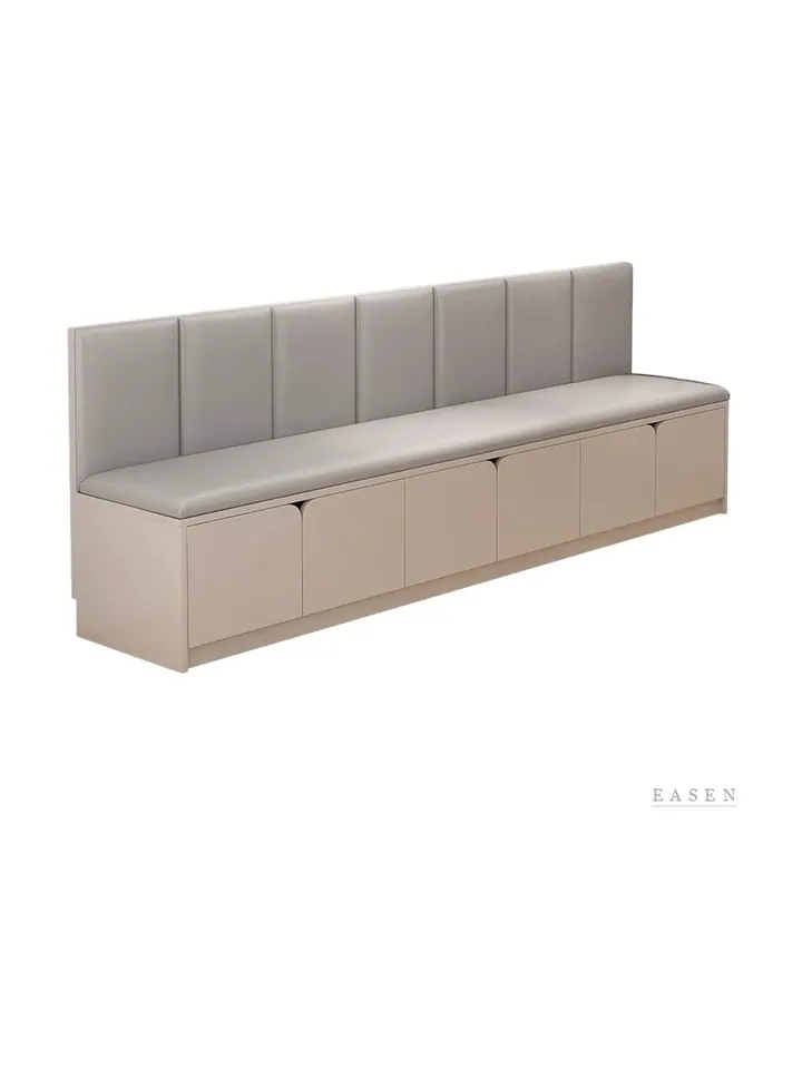 Cabinet-Door Channel-Back Booth — Restaurant Booth seating